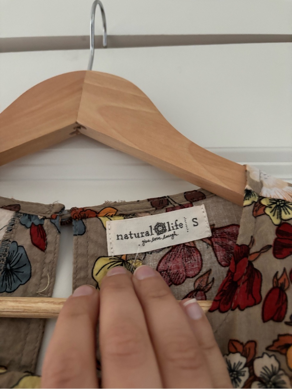 Natural Life Heidi Floral Mini Babydoll Dress Boho - Picture 6 of 8